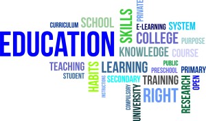 word cloud - education